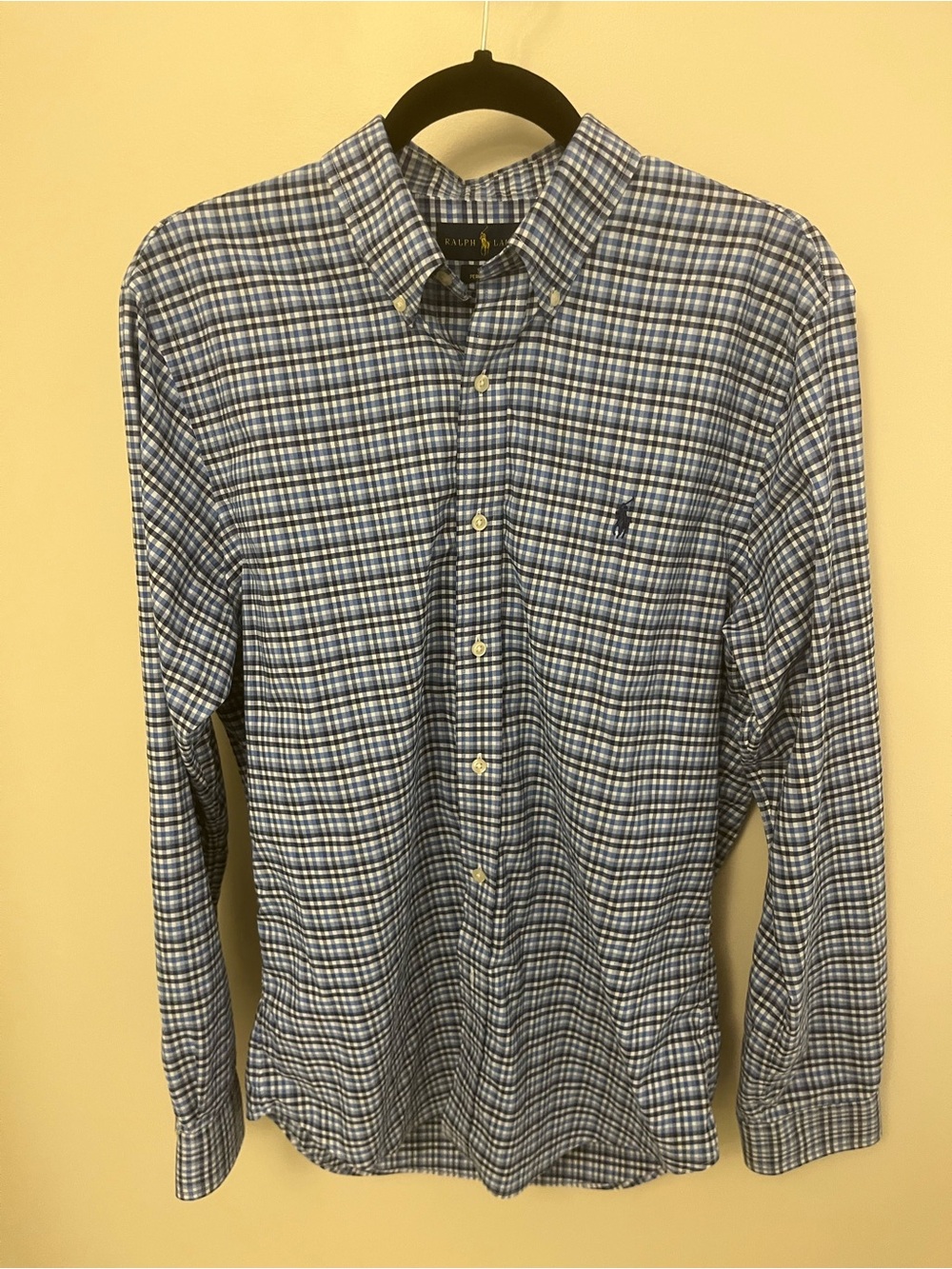 Polo Ralph Lauren Blue & White Checked Button-Down Shirt
